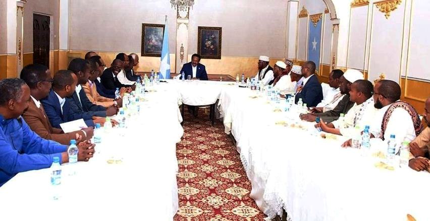 Sawirada kulanka Sh Umal iyo MD Farmaajo