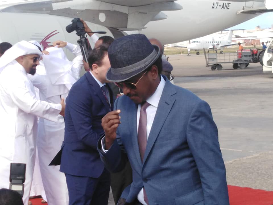 Qatar Airways sida Muqdisho loogu soo dhoweeyay sawiro