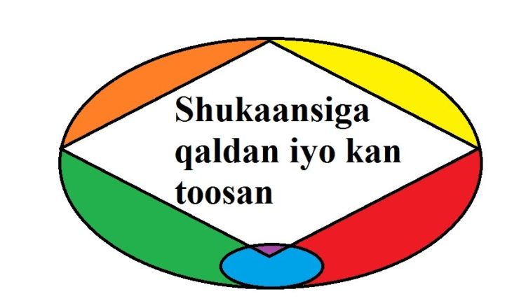 Shukaansiga qaldan iyo kan toosan