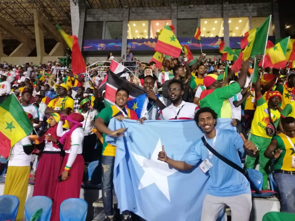 The Somali flag appears in African Cup of Nations in Egypt