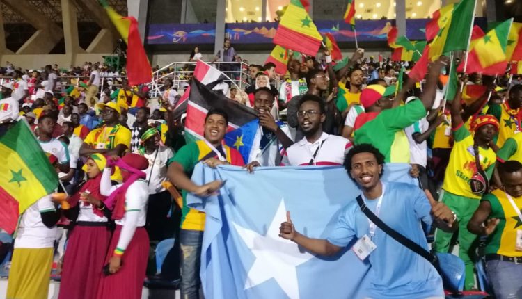 The somali flag in African Cup of Nations in Egypt (1)