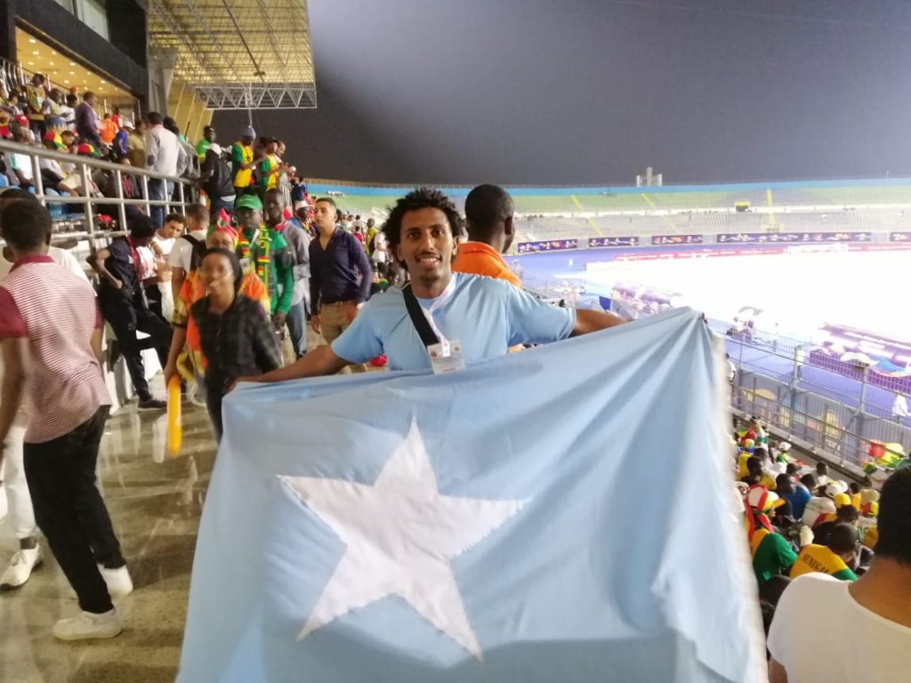 The Somali flag appears in African Cup of Nations in Egypt