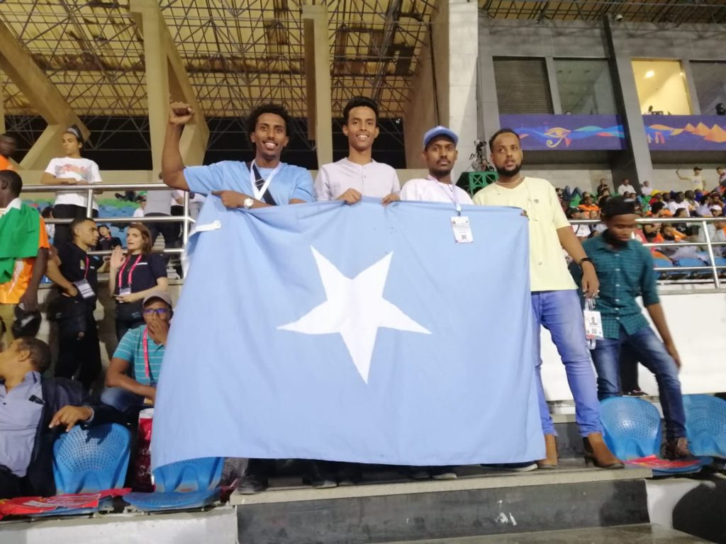 The Somali flag appears in African Cup of Nations in Egypt