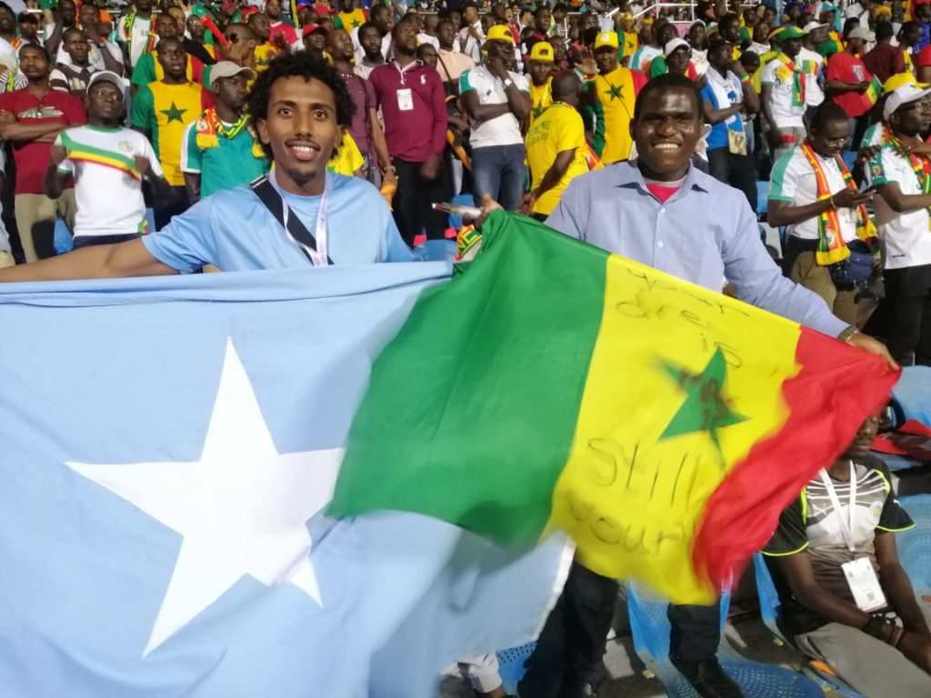 The Somali flag appears in African Cup of Nations in Egypt