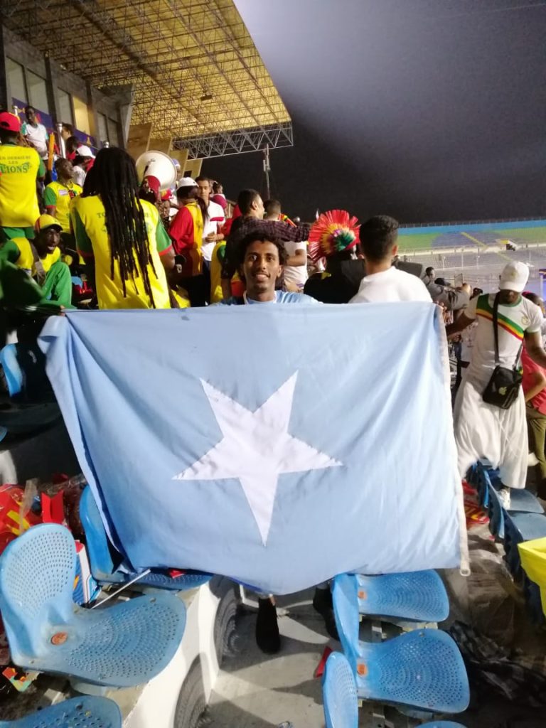 The Somali flag appears in African Cup of Nations in Egypt