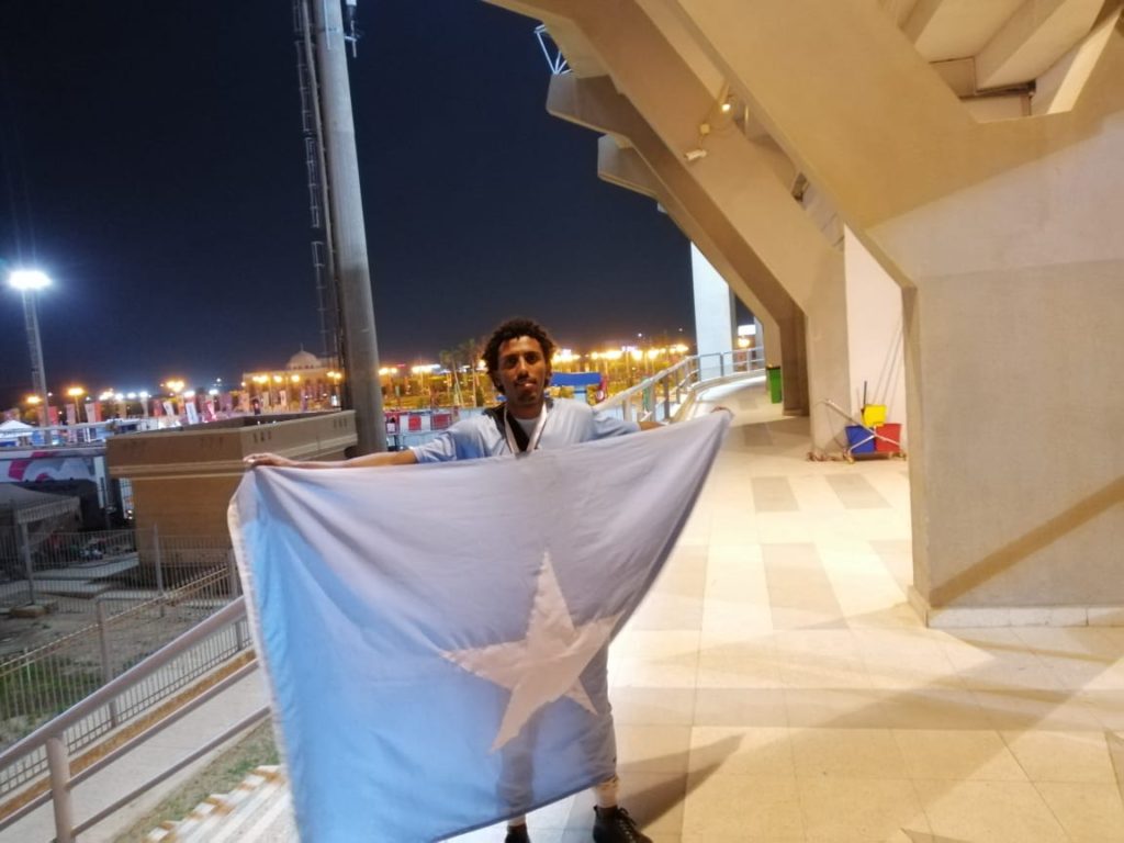 The Somali flag appears in African Cup of Nations in Egypt