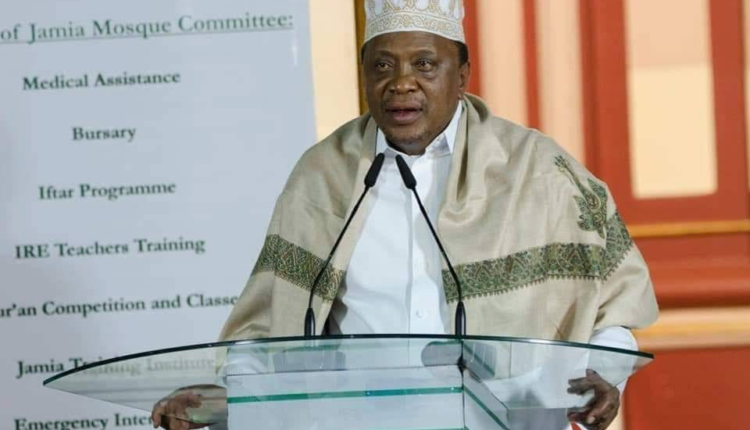 Uhuru Kenyatta at the Jamia mosque