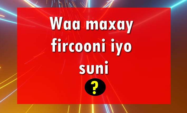 Waa maxay fircooni iyo suni