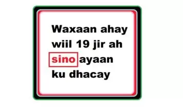 Waxaan ahay wiil 19 jir ah sino ayaan ku dhacay Waxaan ahay wiil 19 jir ah sino ayaan ku dhacay