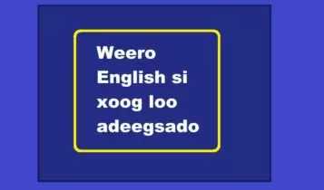 Weero English si xoog loo adeegsado