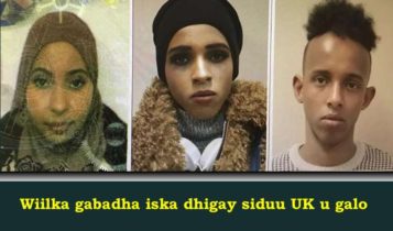 Wiilka gabadha iska dhigay siduu UK u galo