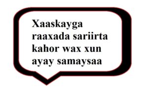 Xaaskayga raaxada sariirta kahor wax xun ayay samaysaa