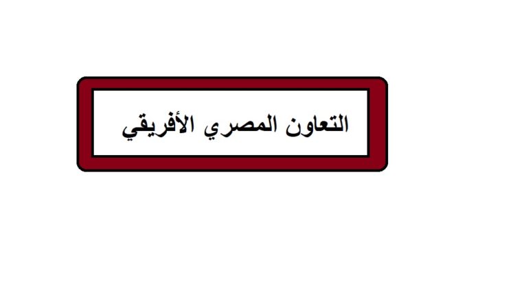 التعاون المصري الأفريقي 1