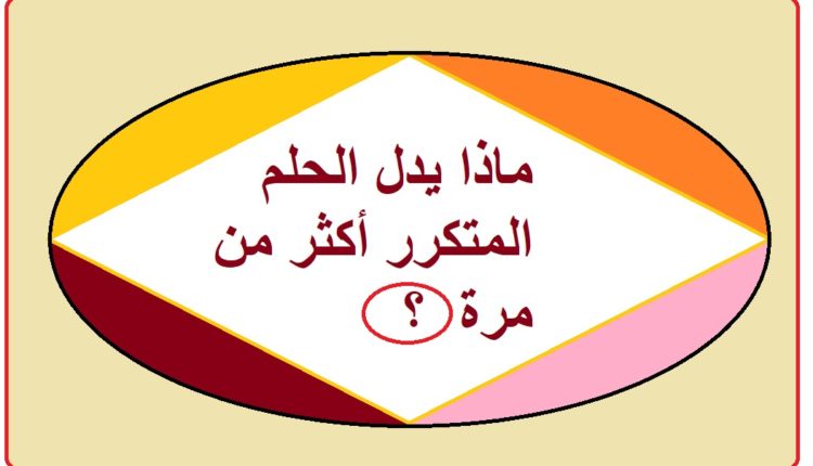 ماذا يدل الحلم المتكرر أكثر من مرة1